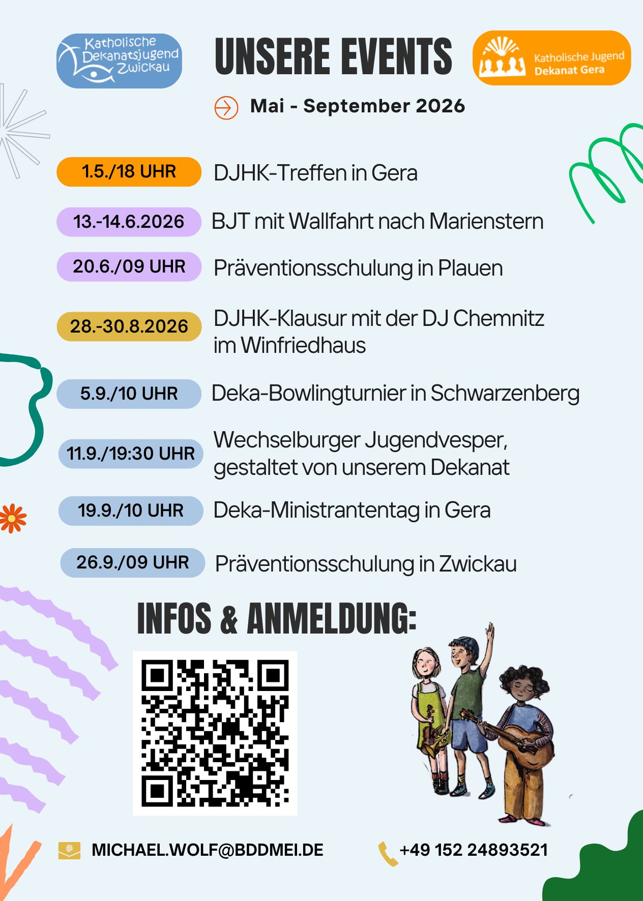 Jugendveranstaltungen Juni September
